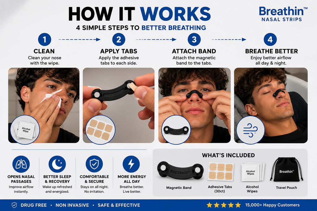     Breathin™ Nasal Strips | Breathe Better Instantly